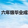 六年级毕业成绩表（小学六年级毕业成绩单）