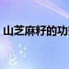 山芝麻籽的功效与作用（麻籽的功效与作用）