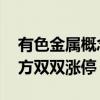 有色金属概念股震荡走强 常铝股份、焦作万方双双涨停