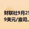 财联社9月25日电，现货白银大涨4%，报31.9美元/盎司。