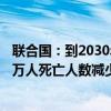 联合国：到2030年将因抗微生物药物耐药性导致的每年495万人死亡人数减少10%