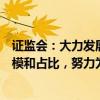 证监会：大力发展权益类公募基金，持续提高权益类基金规模和占比，努力为投资者创造长期稳定收益