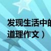 发现生活中的道理作文600字（发现生活中的道理作文）