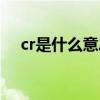 cr是什么意思饭圈用语（cr是什么意思）