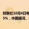 财联社10月4日电，港股中资券商板块走强，中州证券涨超15%，中国银河、国联证券、招商证券、弘业期货涨超10%。