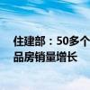 住建部：50多个城市出台本地房地产市场优化政策 多地商品房销量增长