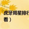 虎牙周星排行在哪里看（虎牙周星榜手机怎么看）