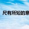 尺有所短的意思是什么?（尺有所短的意思）