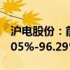 沪电股份：前三季度净利润预计同比增长91.05%-96.29%