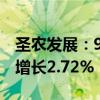 圣农发展：9月实现销售收入16.21亿元 同比增长2.72%