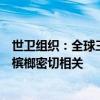 世卫组织：全球三分之一口腔癌病例与使用无烟烟草和咀嚼槟榔密切相关