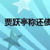 贾跃亭称还债回国是后半生必须完成的事情