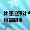 比亚迪预计今年在墨西哥销售5万辆汽车 明年销量翻番