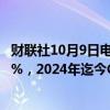 财联社10月9日电，俄罗斯10月7日当周CPI周环比上升0.14%，2024年迄今CPI上升5.87%。