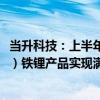 当升科技：上半年锂电材料整体产能利用率超60% 磷酸（锰）铁锂产品实现满产满销
