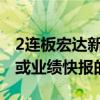 2连板宏达新材：公司不存在需披露业绩预告或业绩快报的情形