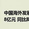 中国海外发展：前三季度合约物业销售约1988亿元 同比降16.8%