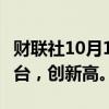 财联社10月10日电，小鹏汽车9月交付21352台，创新高。
