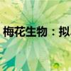 梅花生物：拟3亿元-5亿元回购股份用于注销
