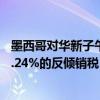 墨西哥对华新子午线轮胎作出反倾销终裁：征收5.18%～32.24%的反倾销税
