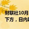 财联社10月15日电，欧元兑美元回落至1.09下方，日内跌0.32%。