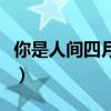 你是人间四月天下一句（你是人间四月天下联）