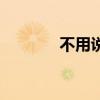 不用说免贵的姓氏（不用说）