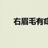 右眉毛有痣的男人（眉毛有痣的男人）