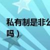 私有制是非公有制吗知乎（私有制是非公有制吗）