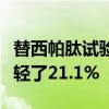 替西帕肽试验显示强化生活方式干预后体重减轻了21.1%