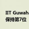 IIT Guwahati在教育部2021年NIRF排名中保持第7位