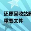 还原回收站删除的文件：轻松恢复意外删除的重要文件