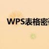 WPS表格密码忘记？解锁密码保护的方法