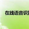 在线语音识别技术：将语音轻松转为文字