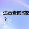 违章查询时效揭秘：多久能查到车辆违章记录？
