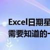 Excel日期星期函数大全：从计算到显示，你需要知道的一切
