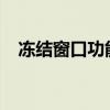 冻结窗口功能详解：使用方法和应用场景