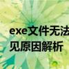 exe文件无法打开怎么办？——解决策略与常见原因解析