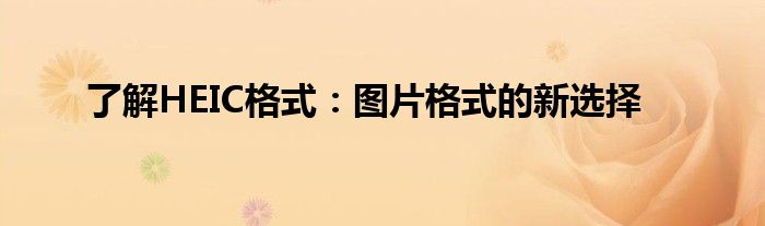 heic格式图片用什么打开（heic格式图片怎么预览）