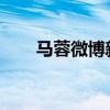 马蓉微博新浪：揭秘她的生活与态度