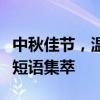 中秋佳节，温情满载：传统与现代交融的祝福短语集萃