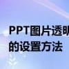 PPT图片透明度调整全攻略：轻松掌握透明度的设置方法