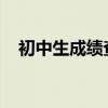 初中生成绩查询：快速掌握学生学业表现