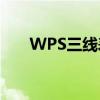 WPS三线表格制作详解：步骤与技巧