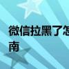 微信拉黑了怎么恢复联系与好友关系的方法指南