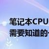 笔记本CPU性能解析：从核心数到频率，你需要知道的一切