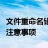 文件重命名错误，如何恢复原名？操作指南与注意事项