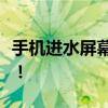 手机进水屏幕黑屏怎么办？全面解析应对方法！