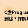 C盘Program Files文件夹哪些文件可以安全删除？详解与操作指南