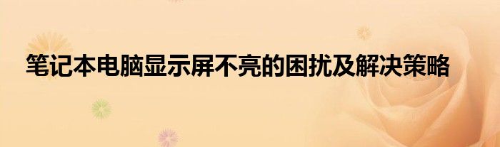 电脑笔记本显示屏不亮怎么办（笔记本电脑屏幕不亮外接显示器亮）